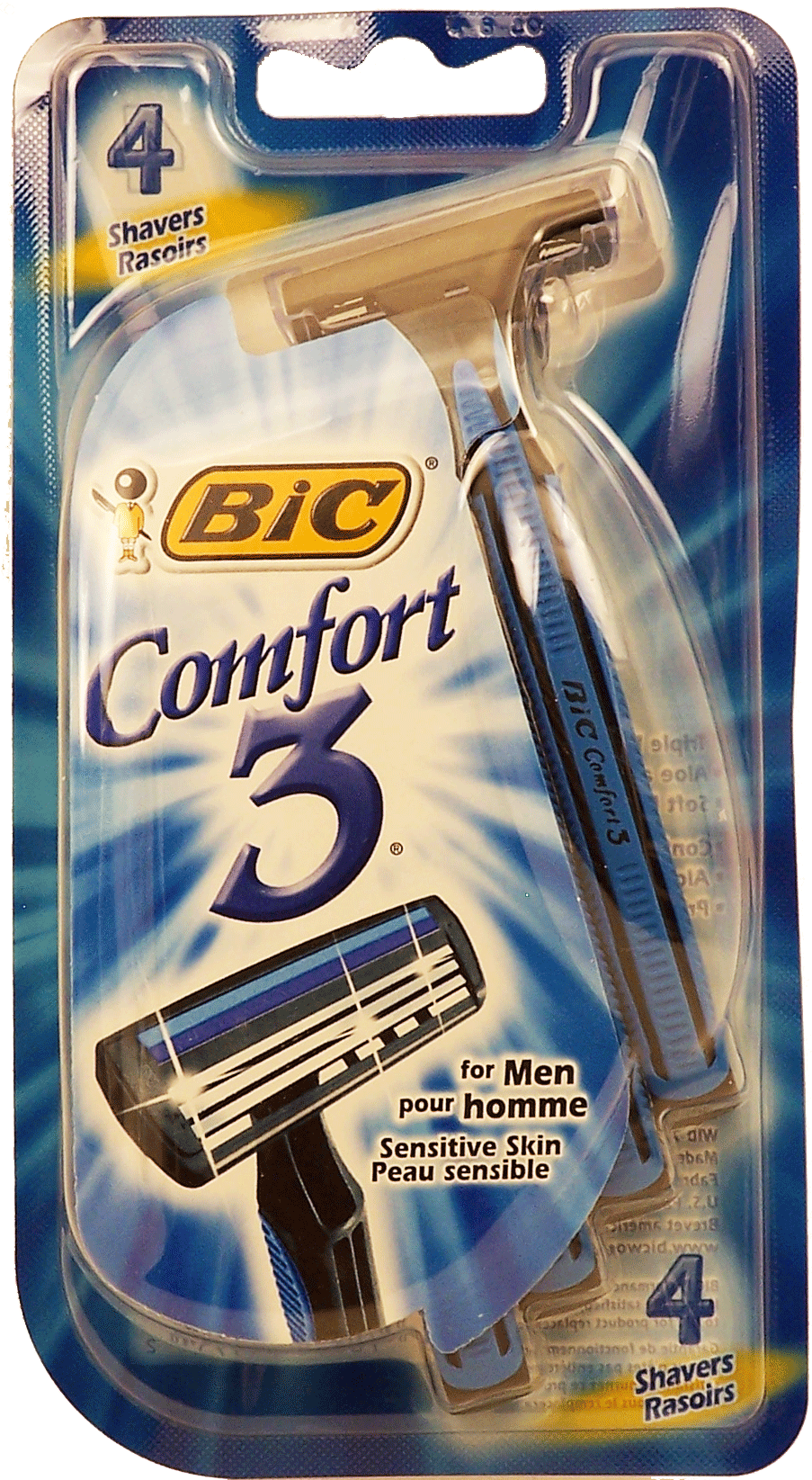 Bic&nbsp;Comfort 3&nbsp;disposable razors for men, sensitive skin Full-Size Picture